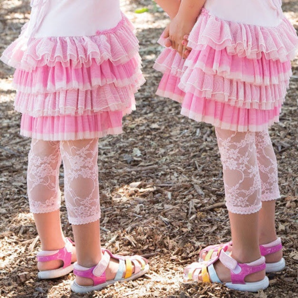 Baby Bella Maya Lacy Leggings Pink NWOT